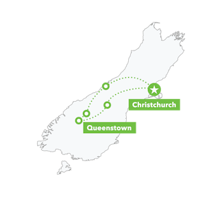 South Island Lick Tour map